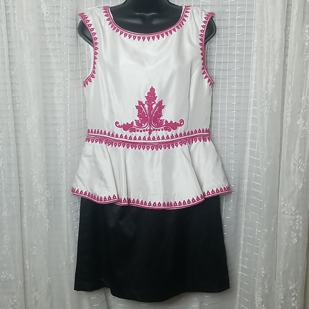 Pearl by Georgina Chapman Marchesa Peplum Dress 14